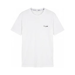 White Cotton Men's T-shirt