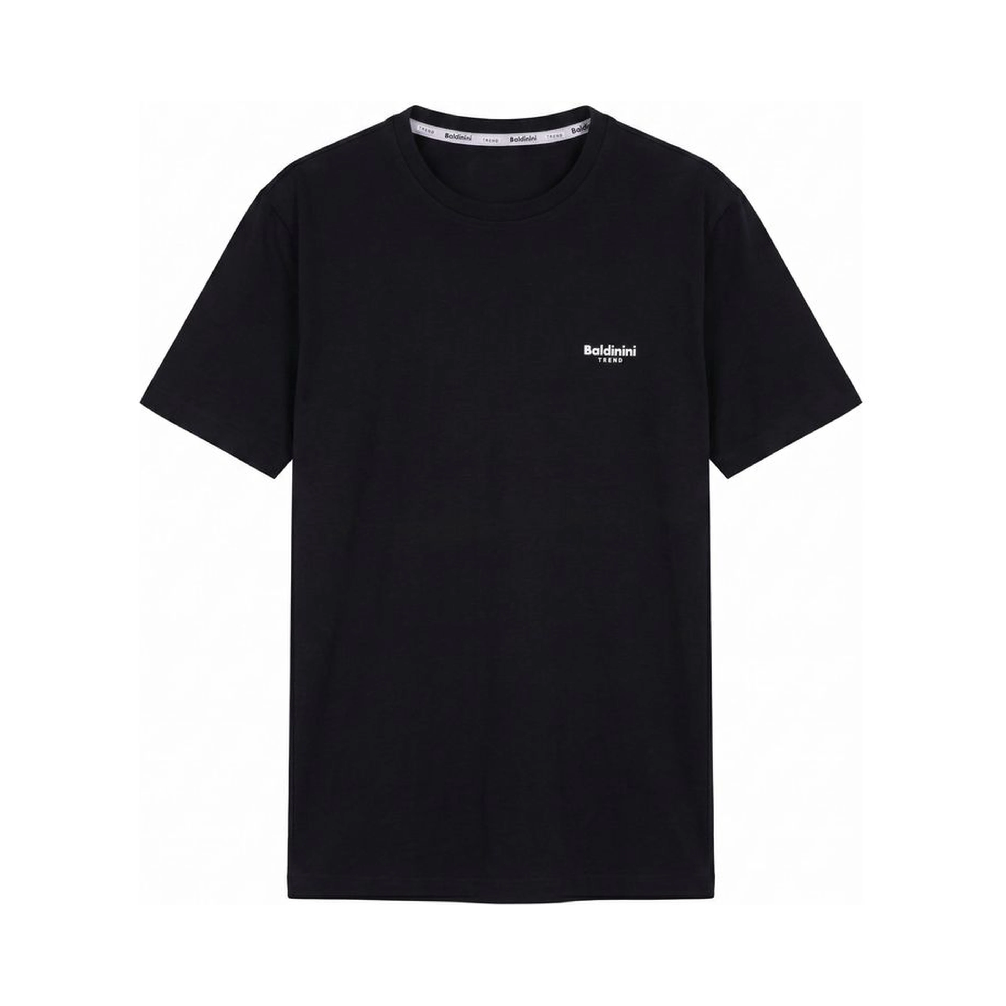 Black Cotton Men T-Shirt