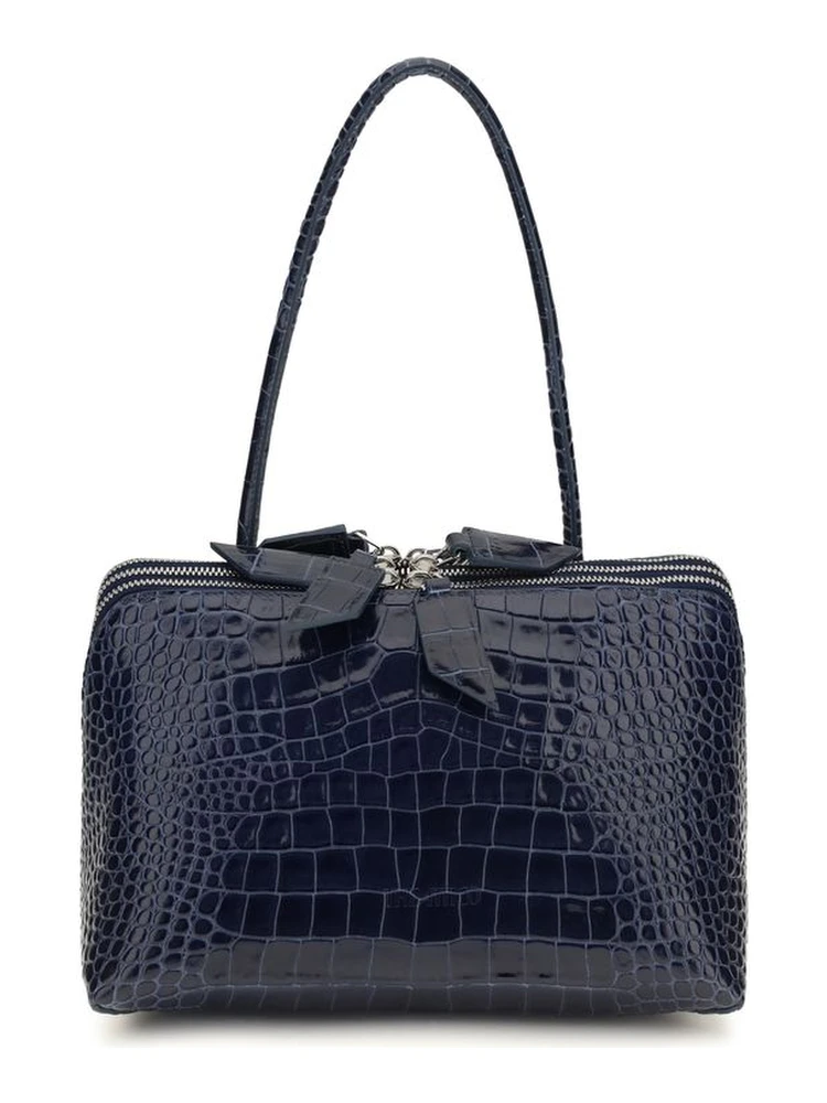 Blue Calf Leather Bos Taurus Shoulder Bag