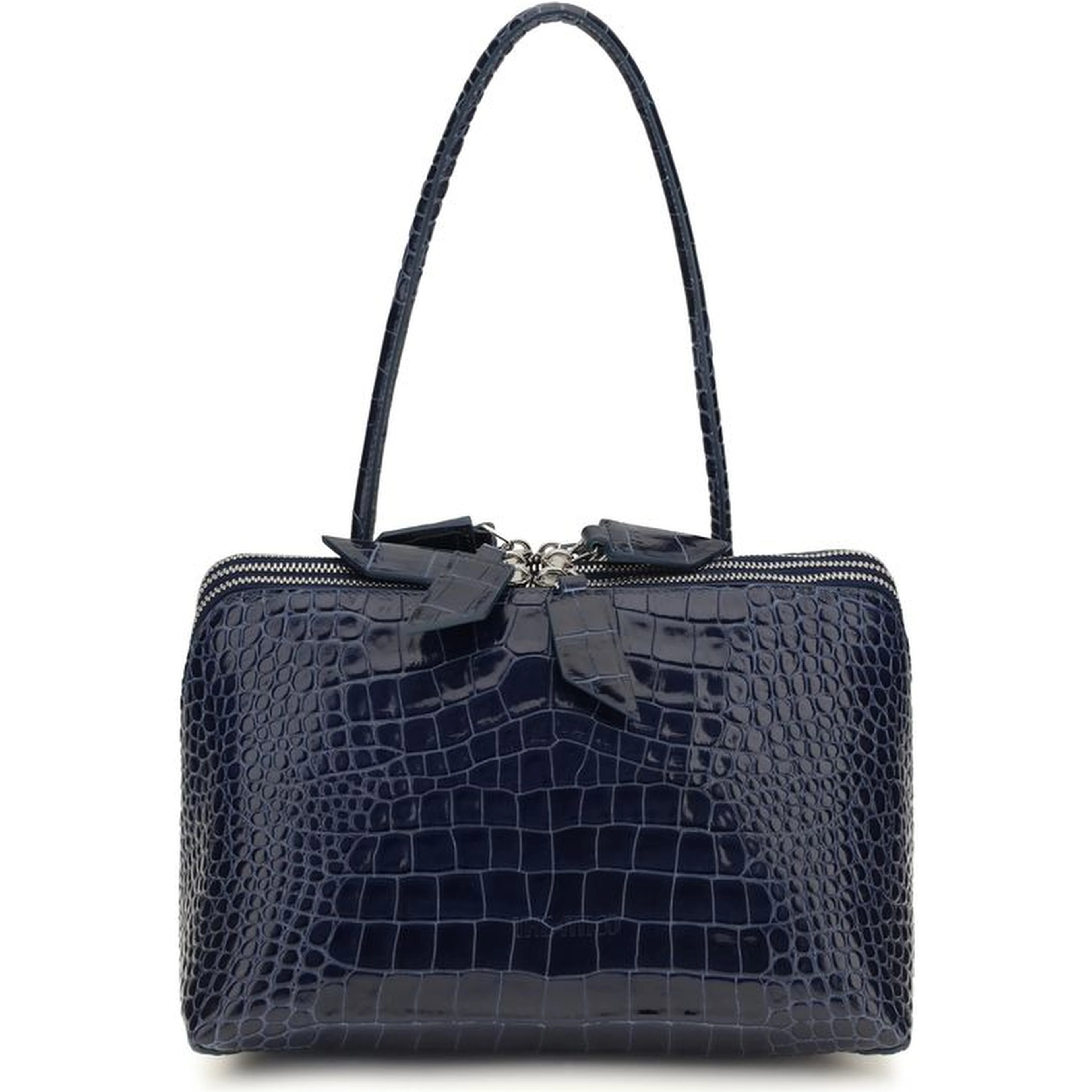 Blue Calf Leather Bos Taurus Shoulder Bag