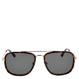 Brown Metal Sunglasses