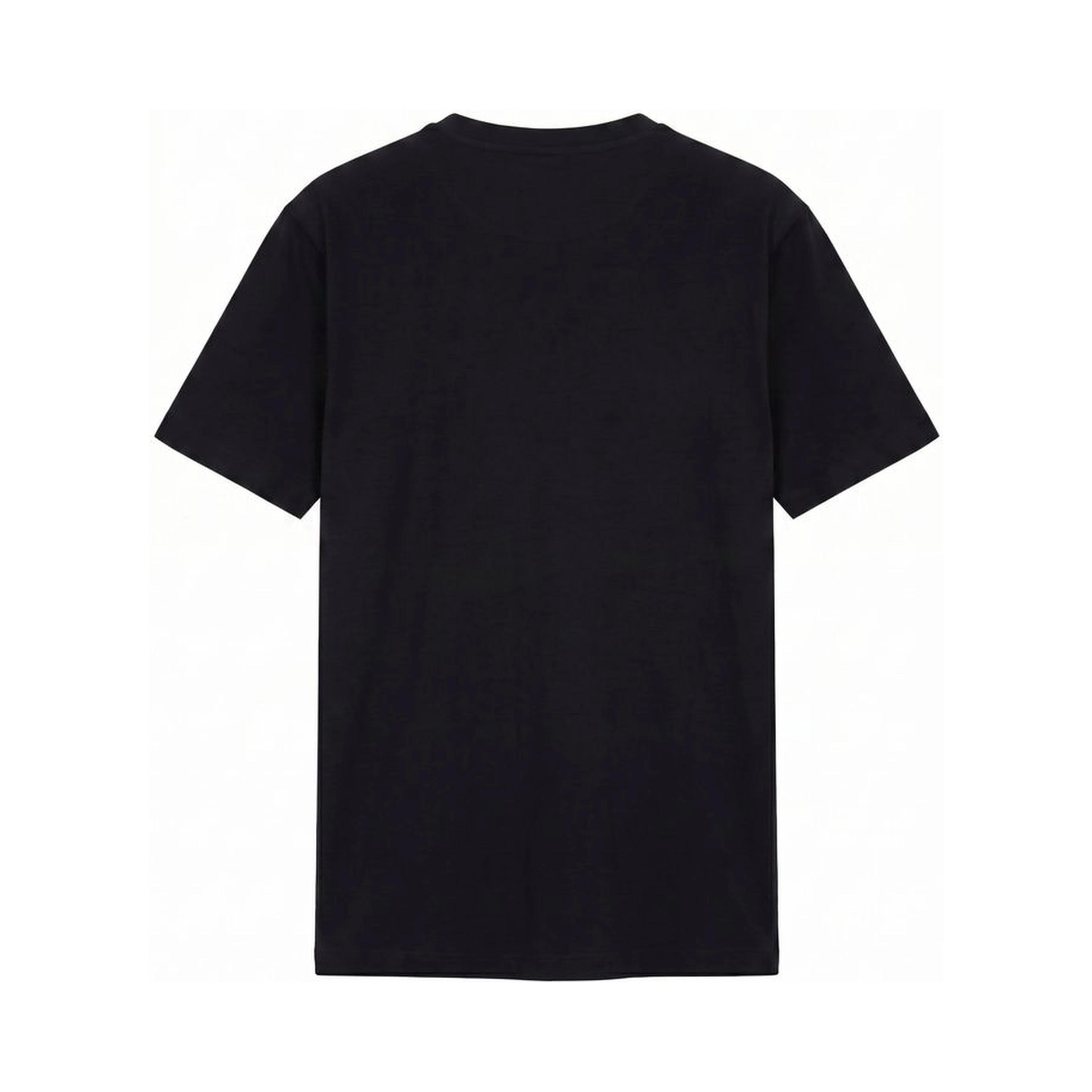 Black Cotton Men T-Shirt