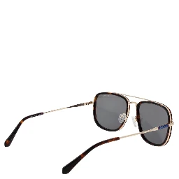 Brown Metal Sunglasses