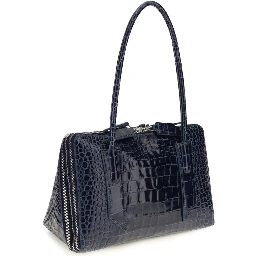 Blue Calf Leather Bos Taurus Shoulder Bag