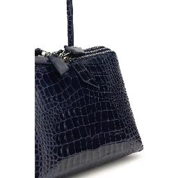 Blue Calf Leather Bos Taurus Shoulder Bag