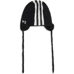 Black Polyamide Beanie