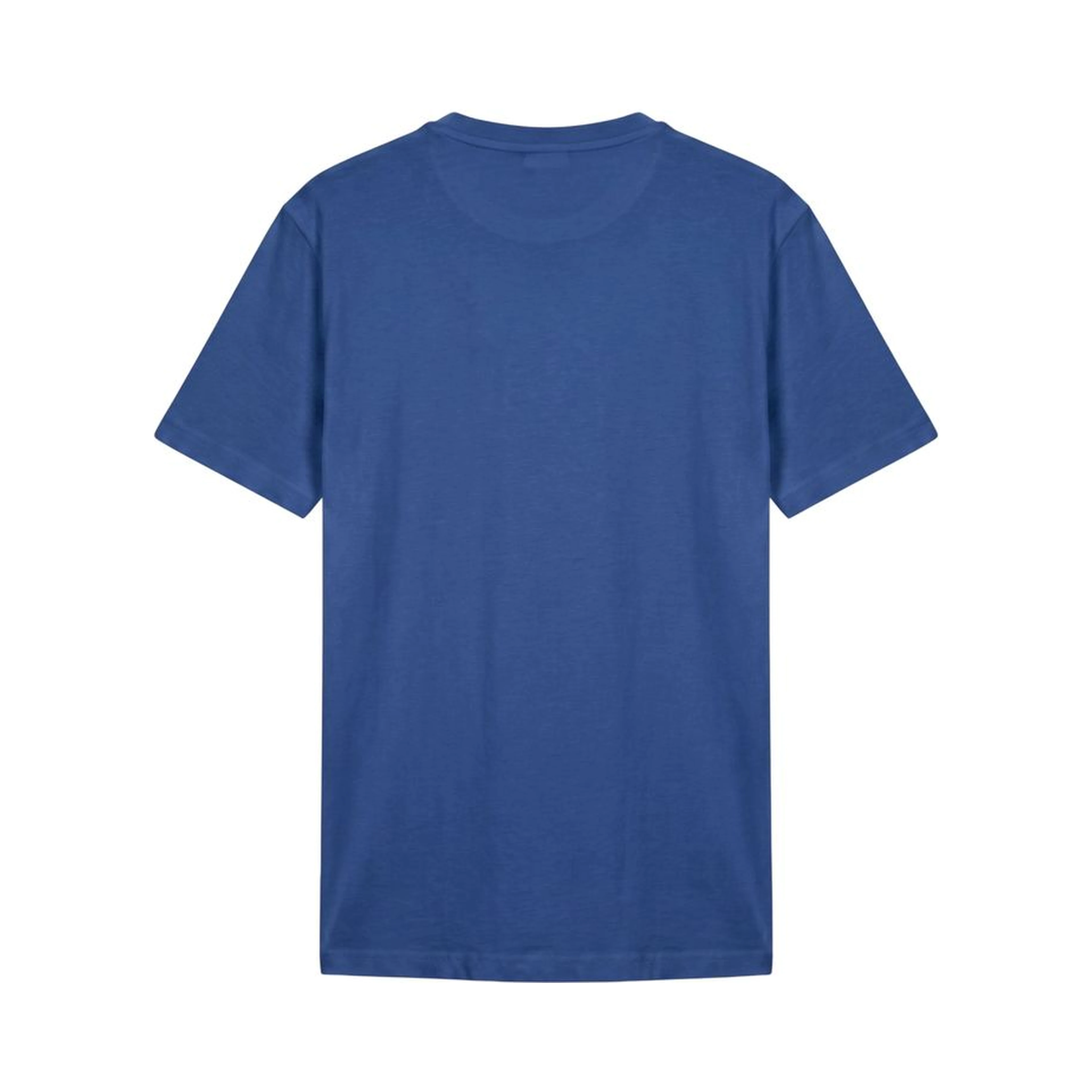 Blue Cotton Men T-Shirt