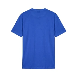 Blue Cotton Men T-shirt