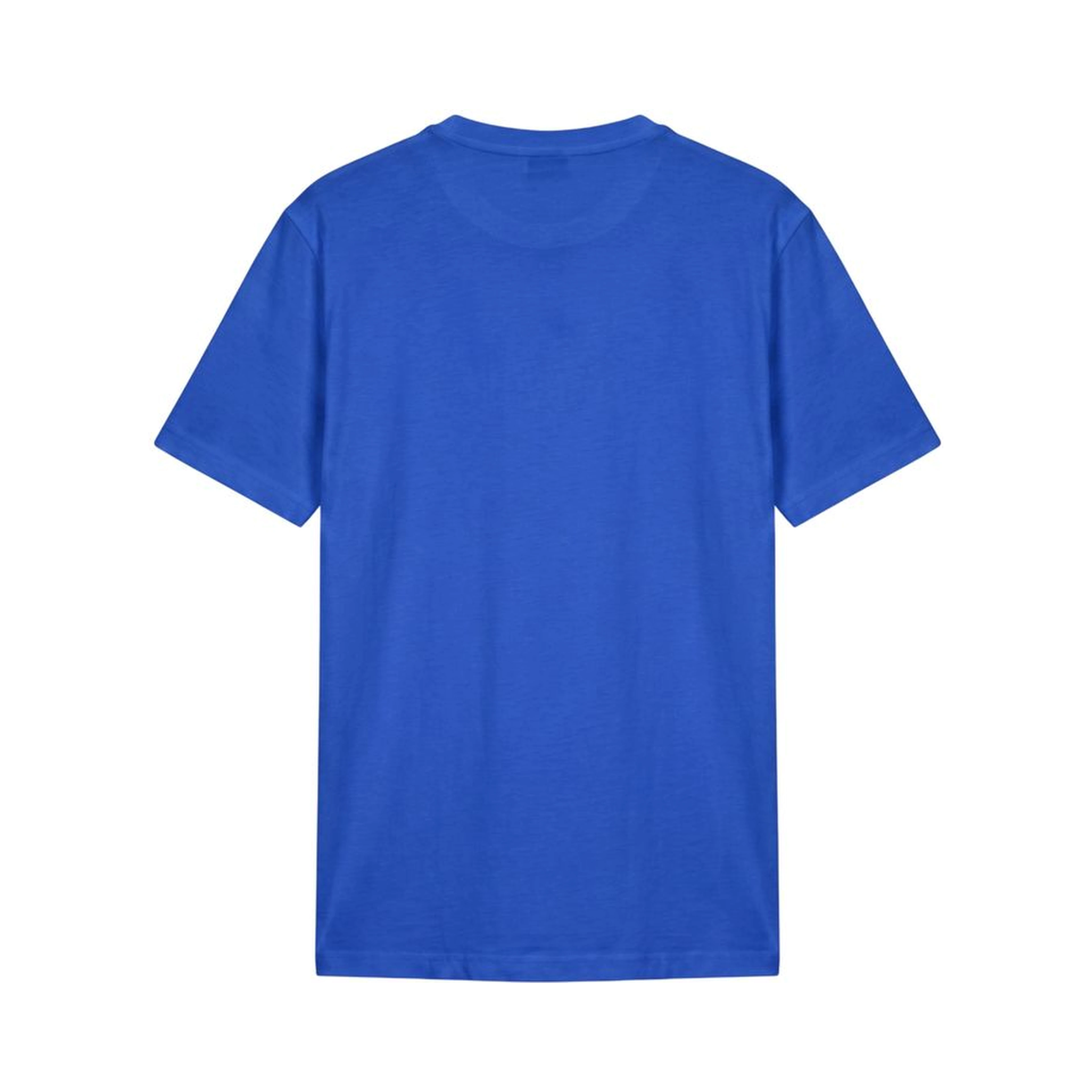 Blue Cotton Men T-shirt
