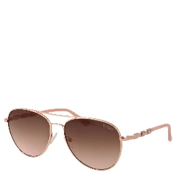 Rose Gold Metal Sunglasses