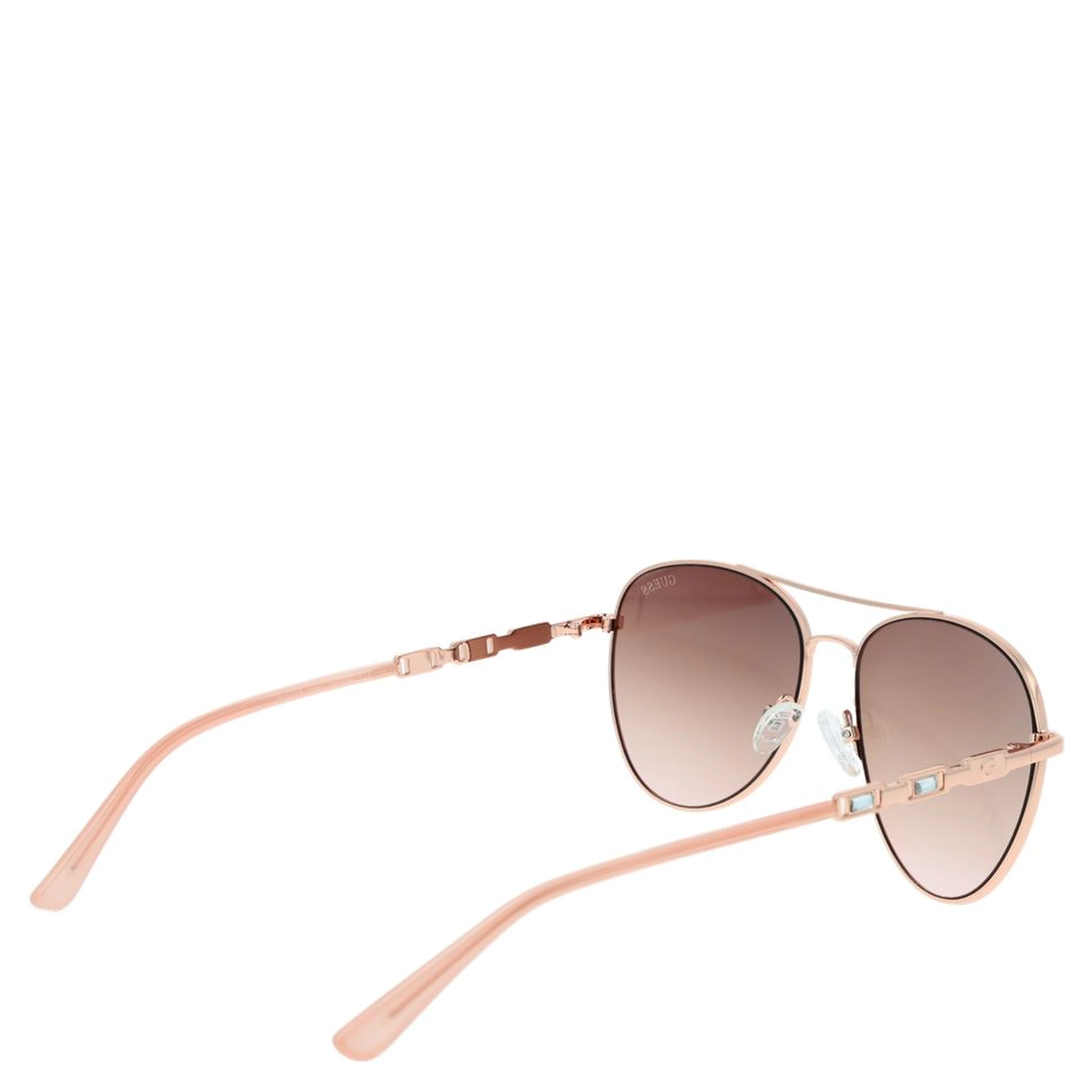 Rose Gold Metal Sunglasses