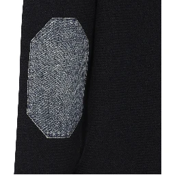 ELBOW PATCH QUARTER ZIP SWEATER