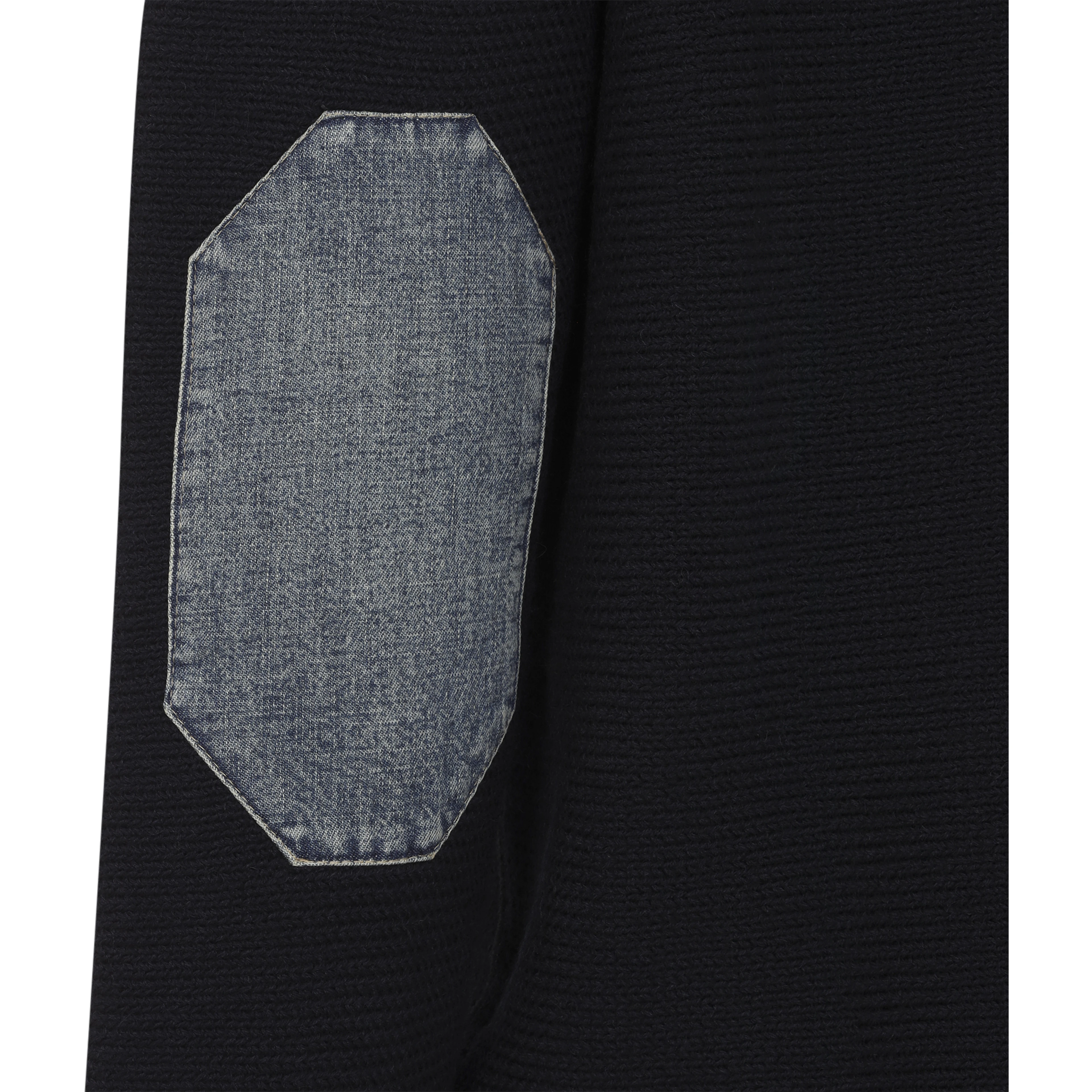 ELBOW PATCH QUARTER ZIP SWEATER