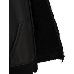 Hooded shearling jacket