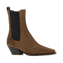 PAIR OF ANKLE BOOTS WITH HEELS