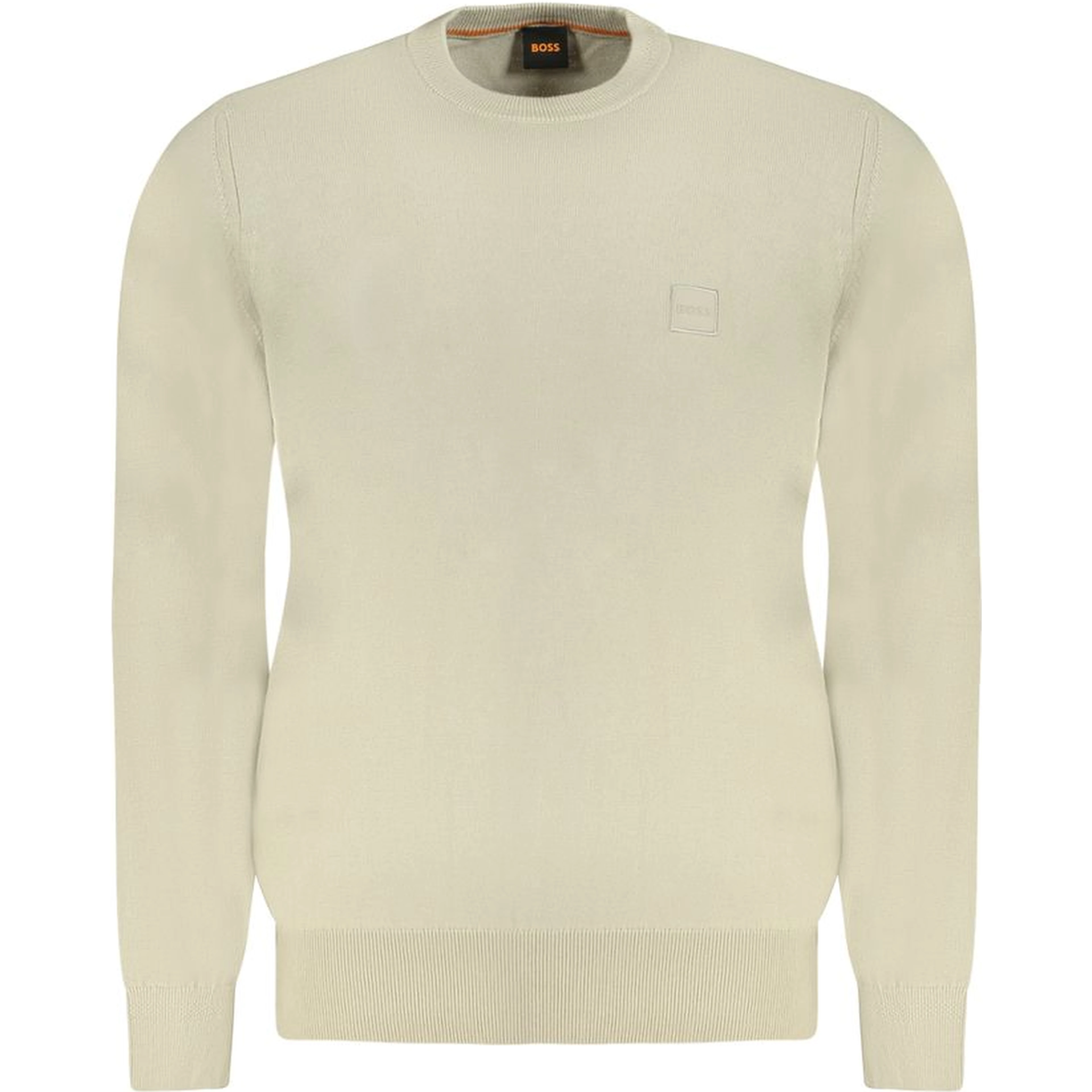 Beige Cotton Men's Sweater