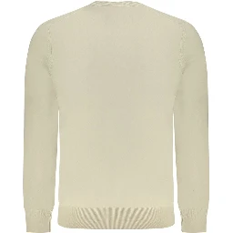 Beige Cotton Men's Sweater