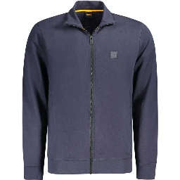 Blue Cotton Men's Sweatshirt