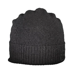 Black Wool Men's Cap