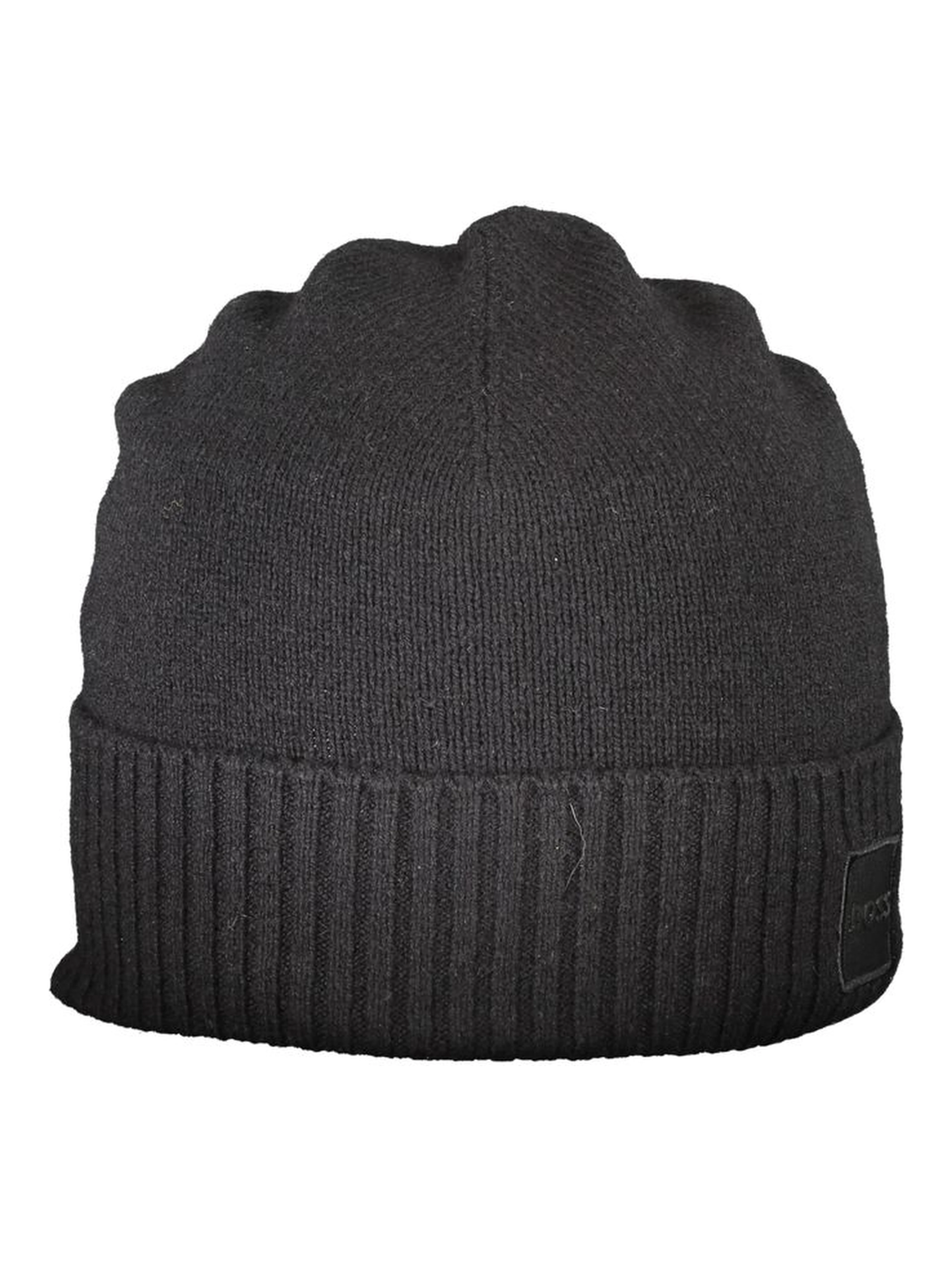 Black Wool Men's Cap
