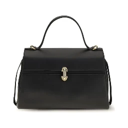 Black Calf Leather Bos Taurus Shoulder Bag