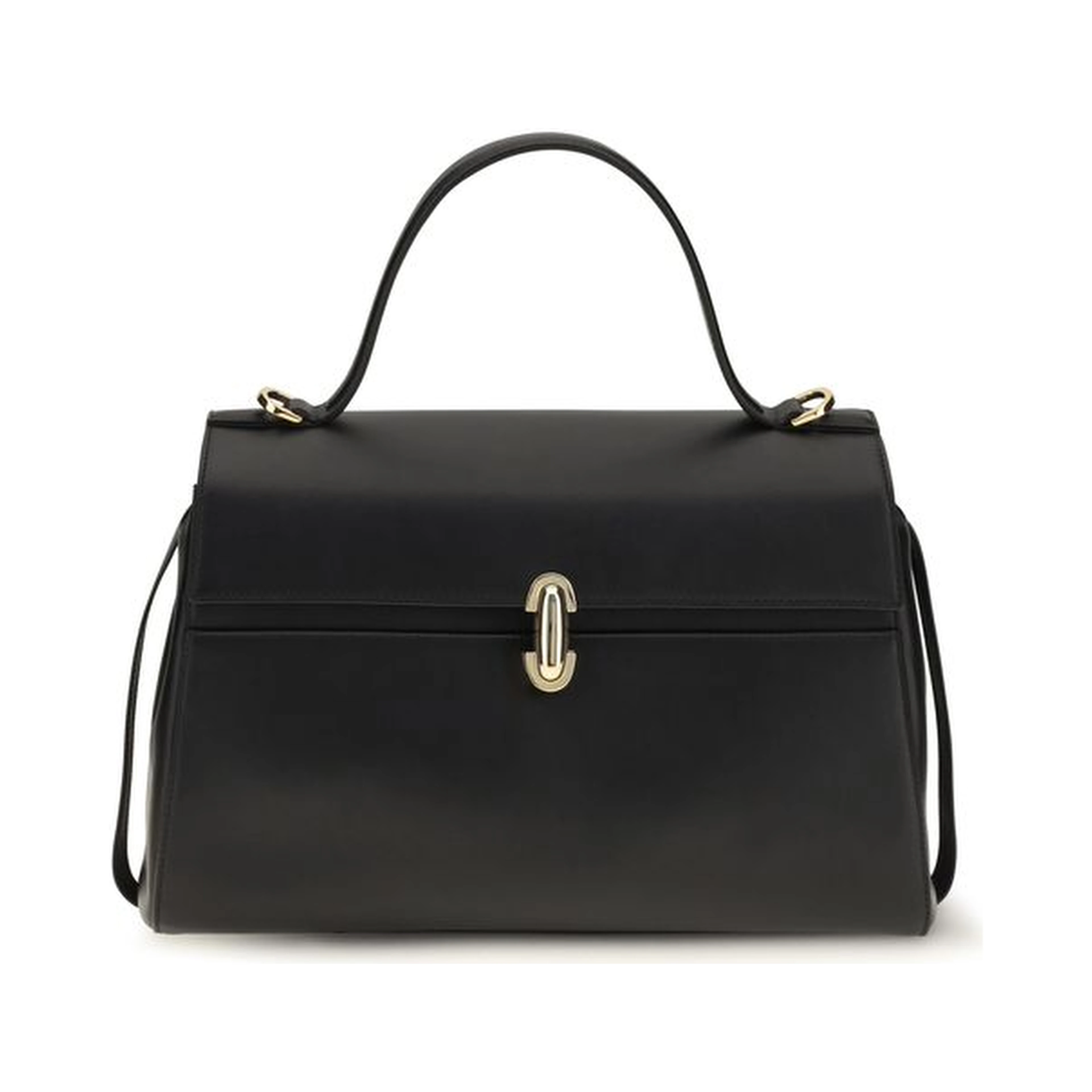 Black Calf Leather Bos Taurus Shoulder Bag