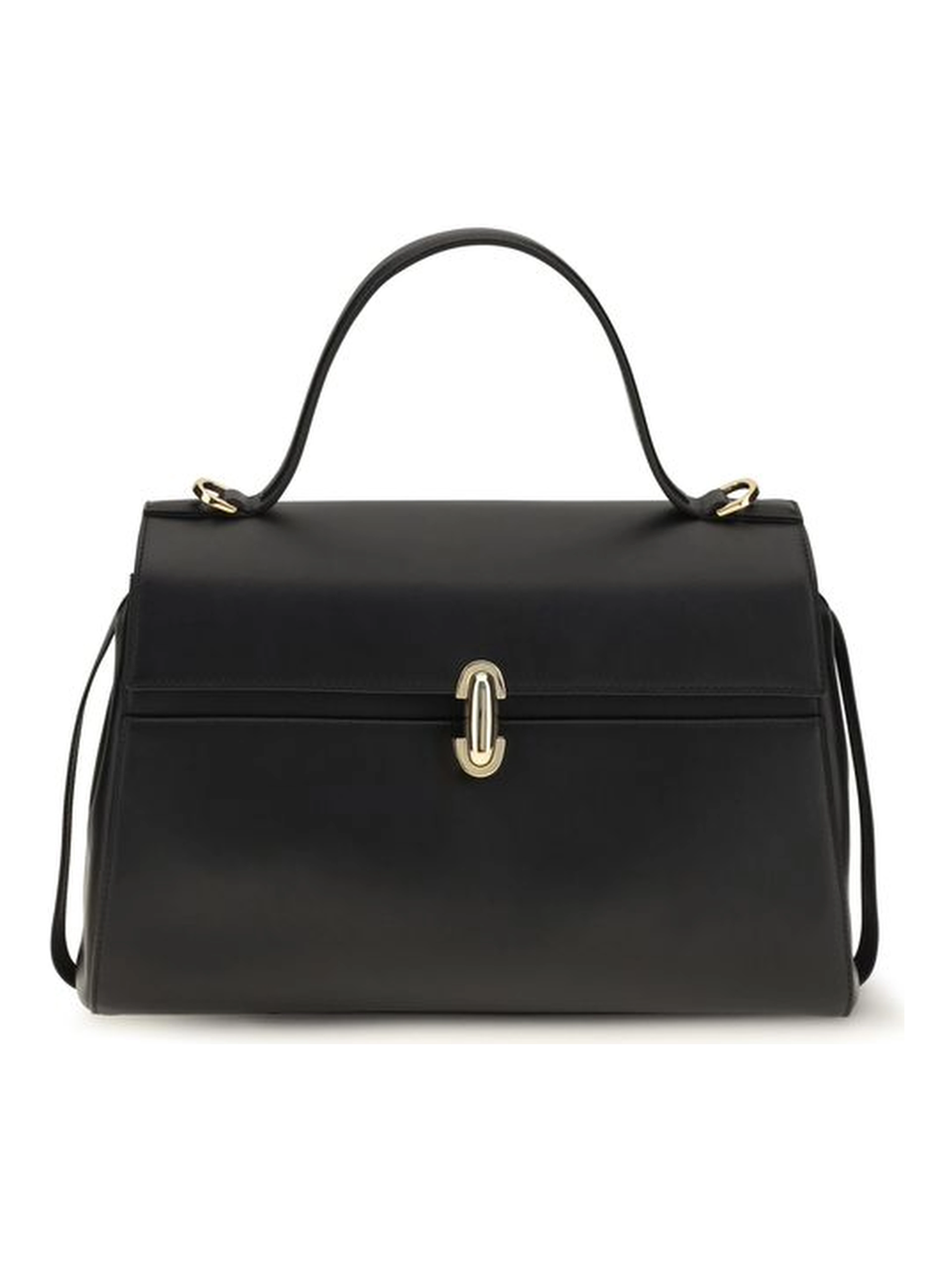 Black Calf Leather Bos Taurus Shoulder Bag