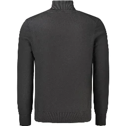 Black Wool Men's Sweater