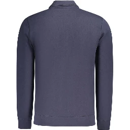 Blue Cotton Men's Sweatshirt