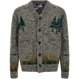 Gray Wool Cardigan