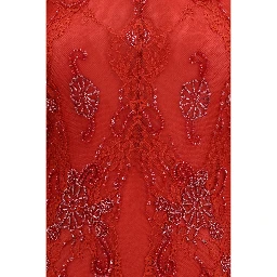 Red Polyamide Cocktail Dress