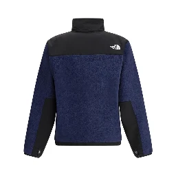 Blue Polyester Full-Length Jacket