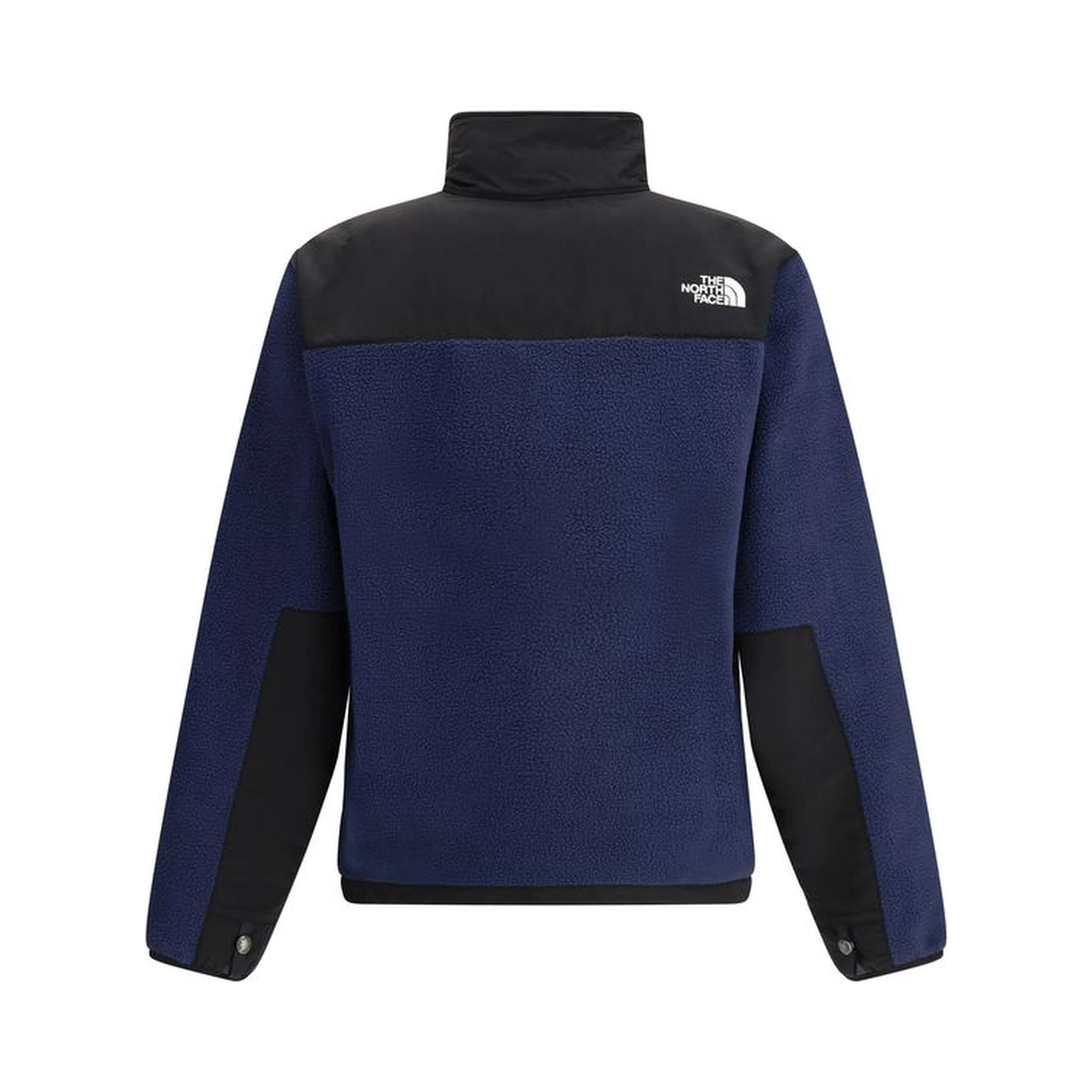 Blue Polyester Full-Length Jacket
