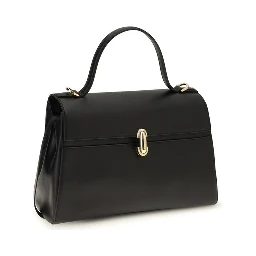 Black Calf Leather Bos Taurus Shoulder Bag