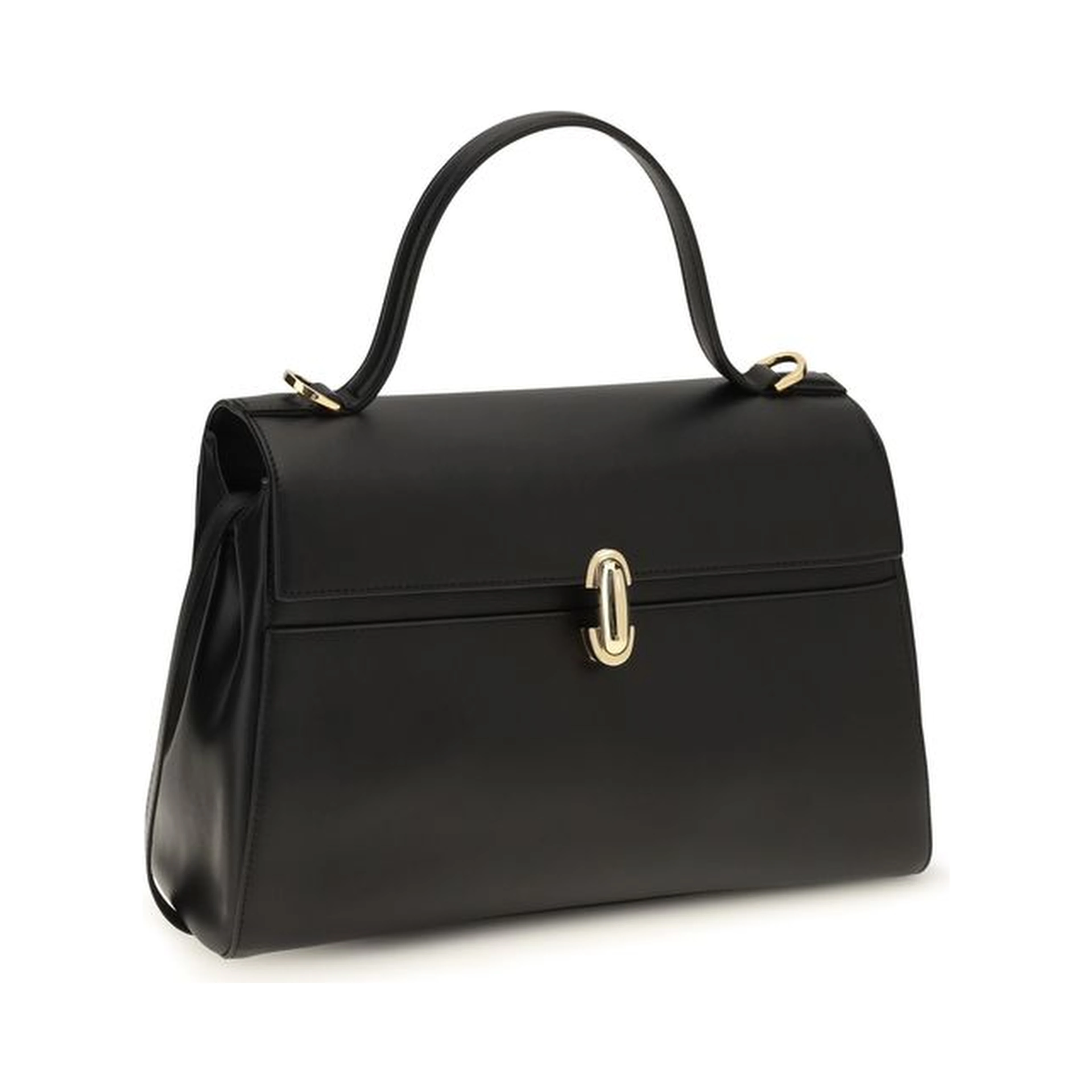Black Calf Leather Bos Taurus Shoulder Bag