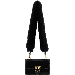 Black Calfskin Shoulder Bag