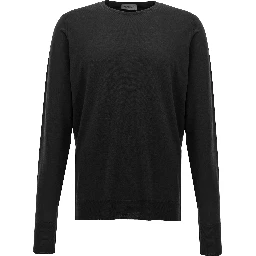 Black Merino Wool Cardigan