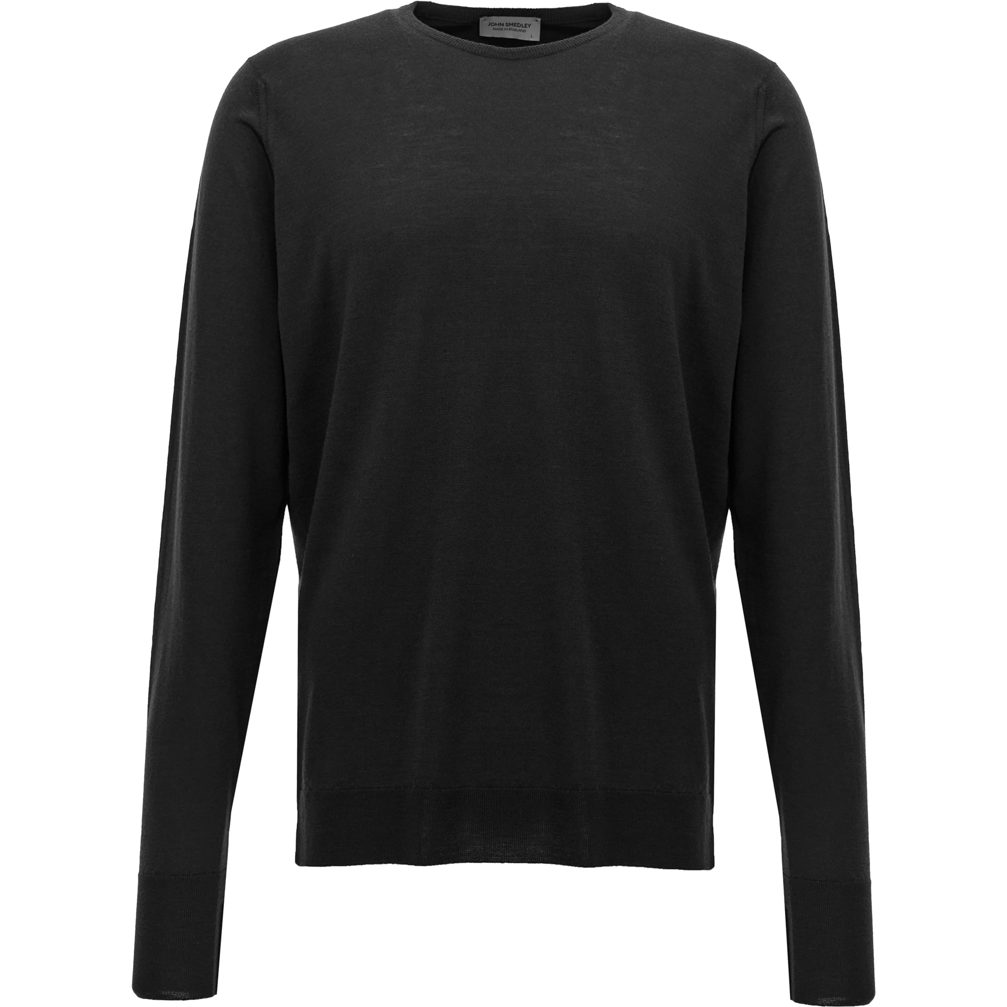 Black Merino Wool Cardigan