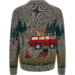 Gray Wool Cardigan