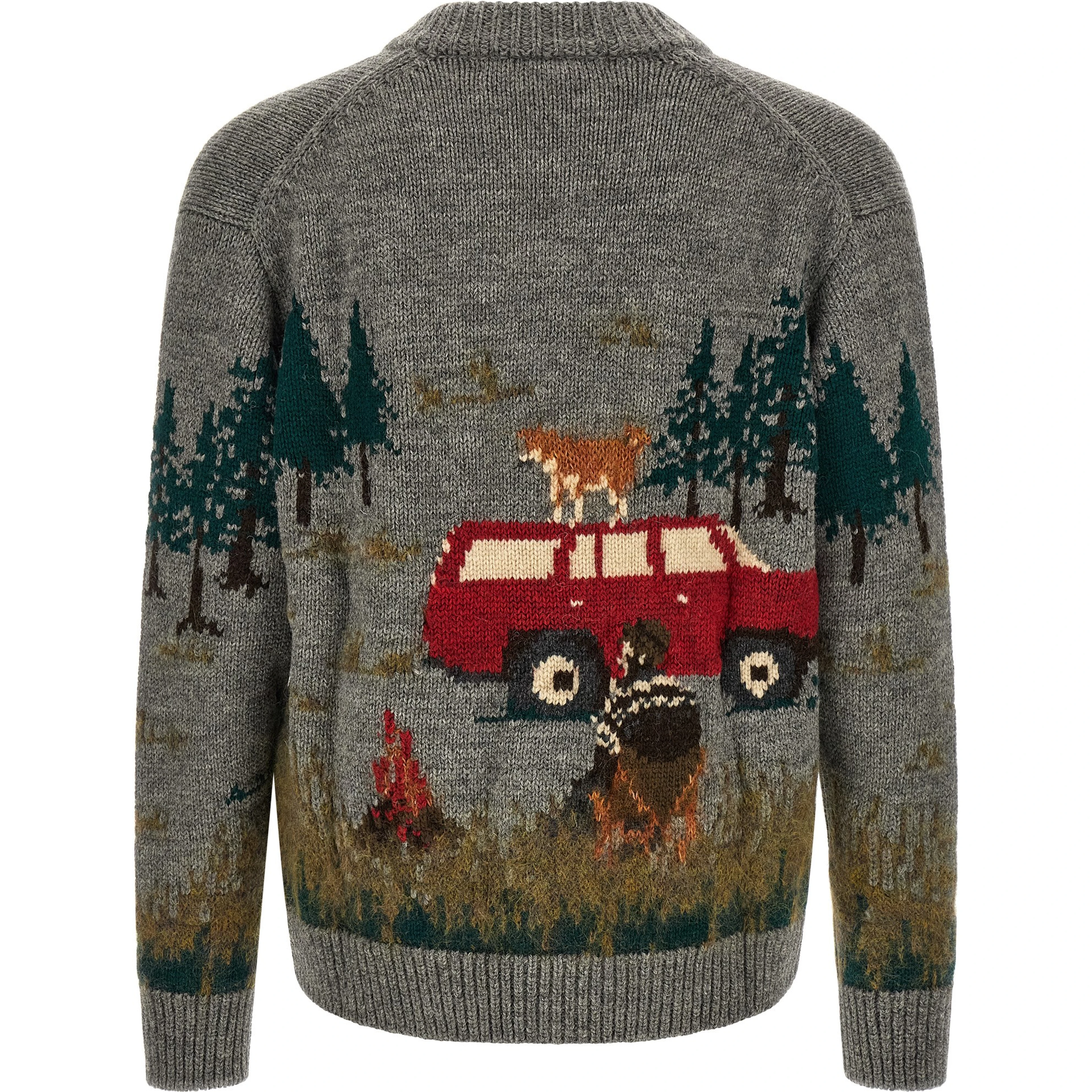 Gray Wool Cardigan