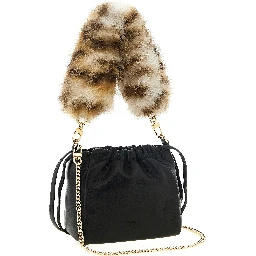 Black Lambskin Shoulder Bag