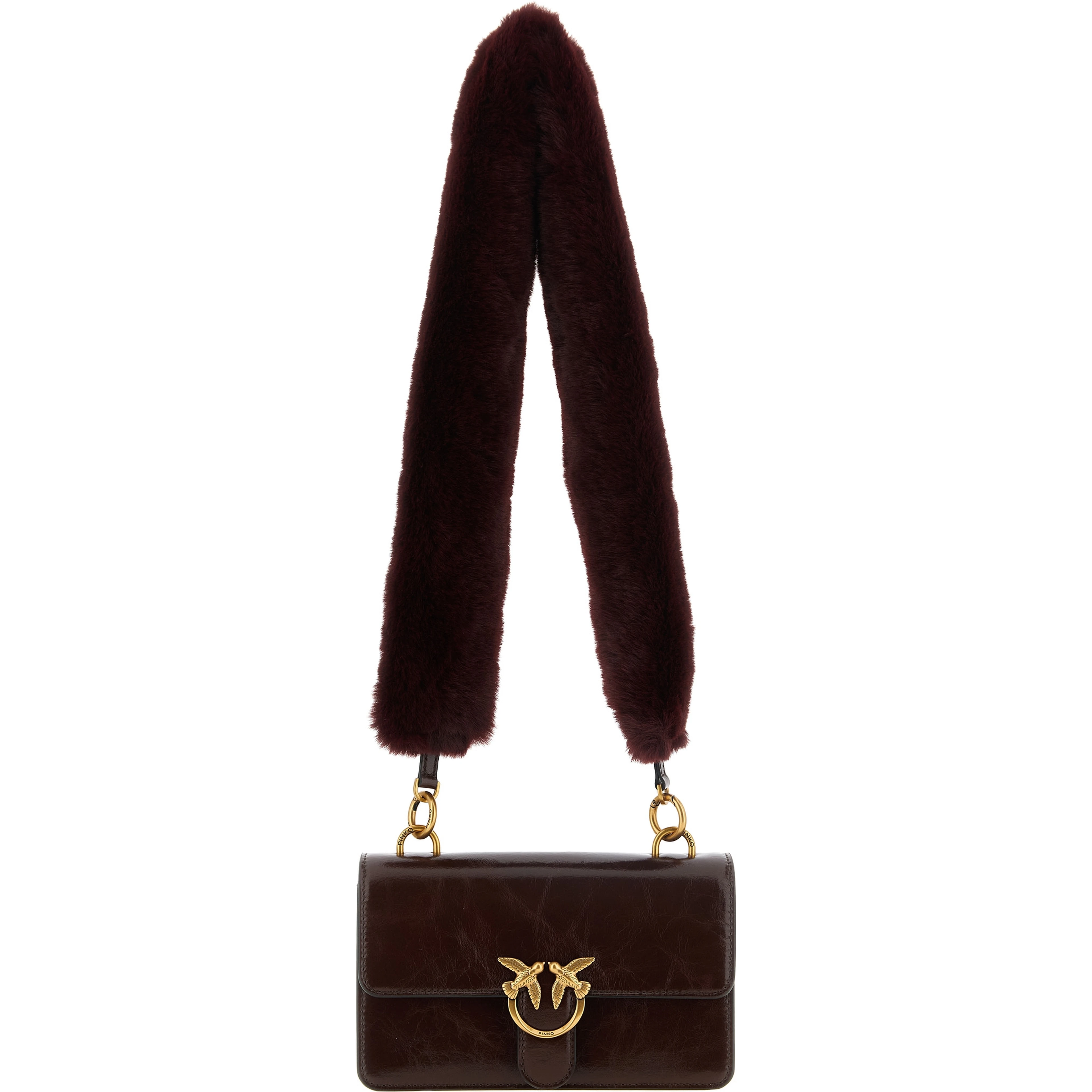 Bordeaux Calfskin Shoulder Bag