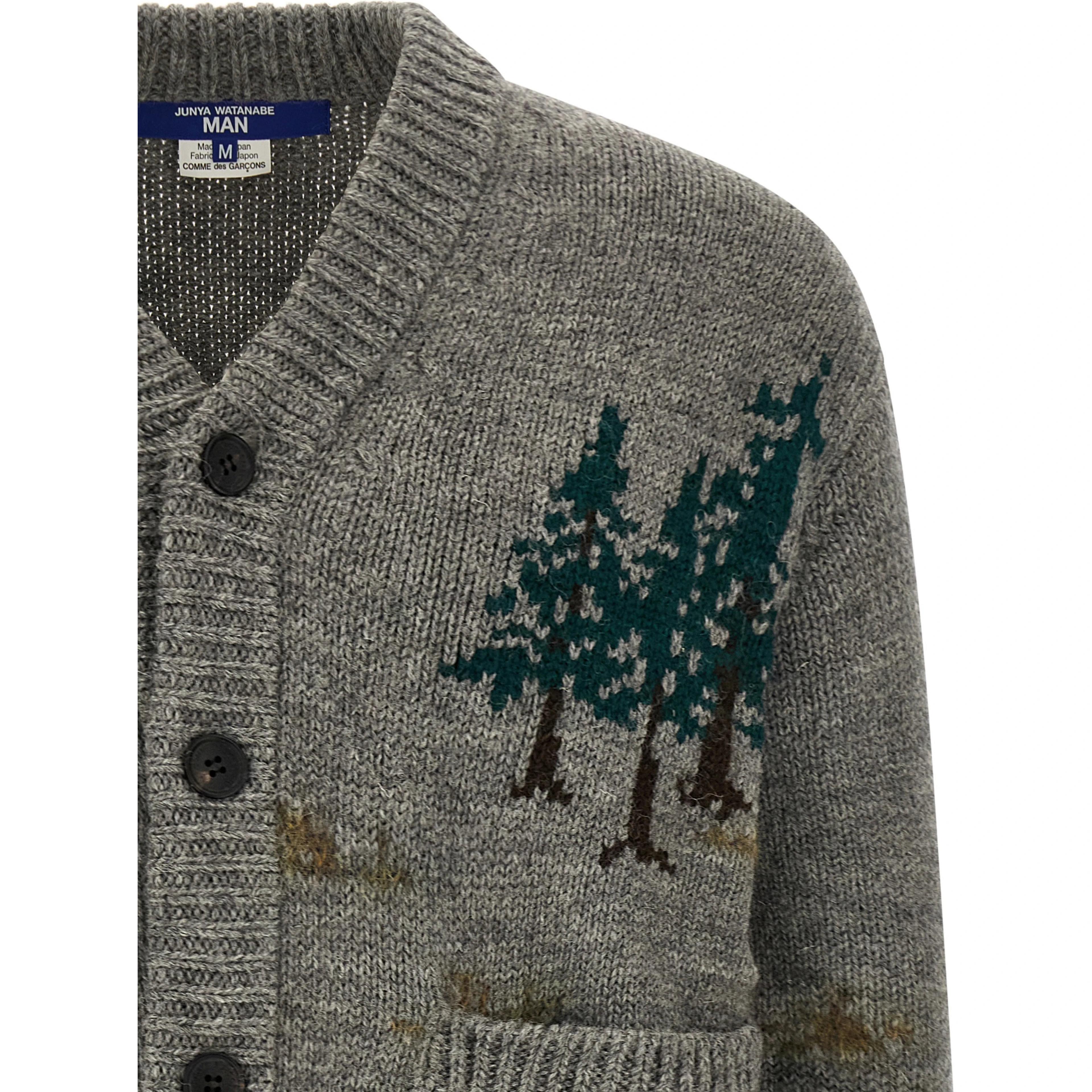 Gray Wool Cardigan