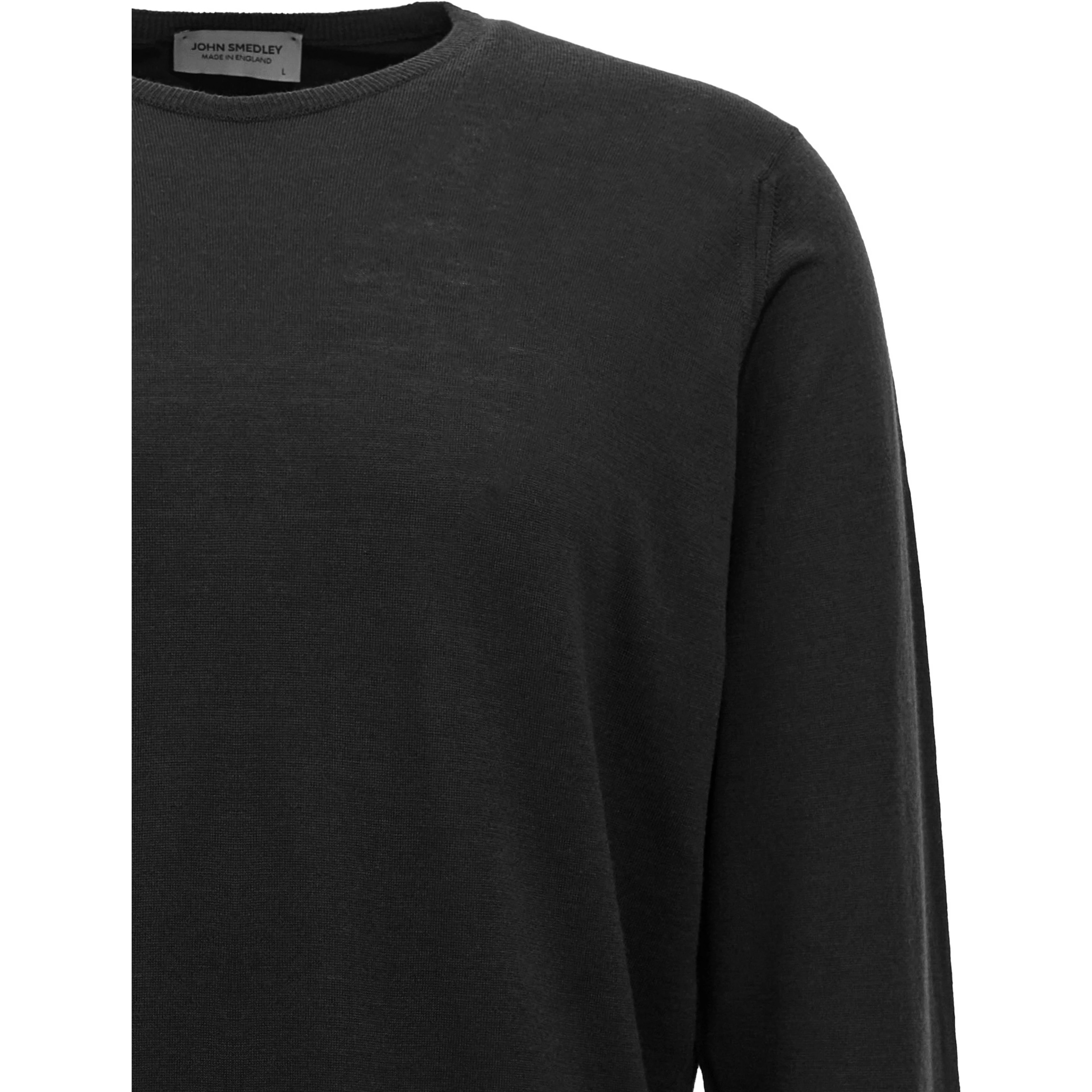 Black Merino Wool Cardigan