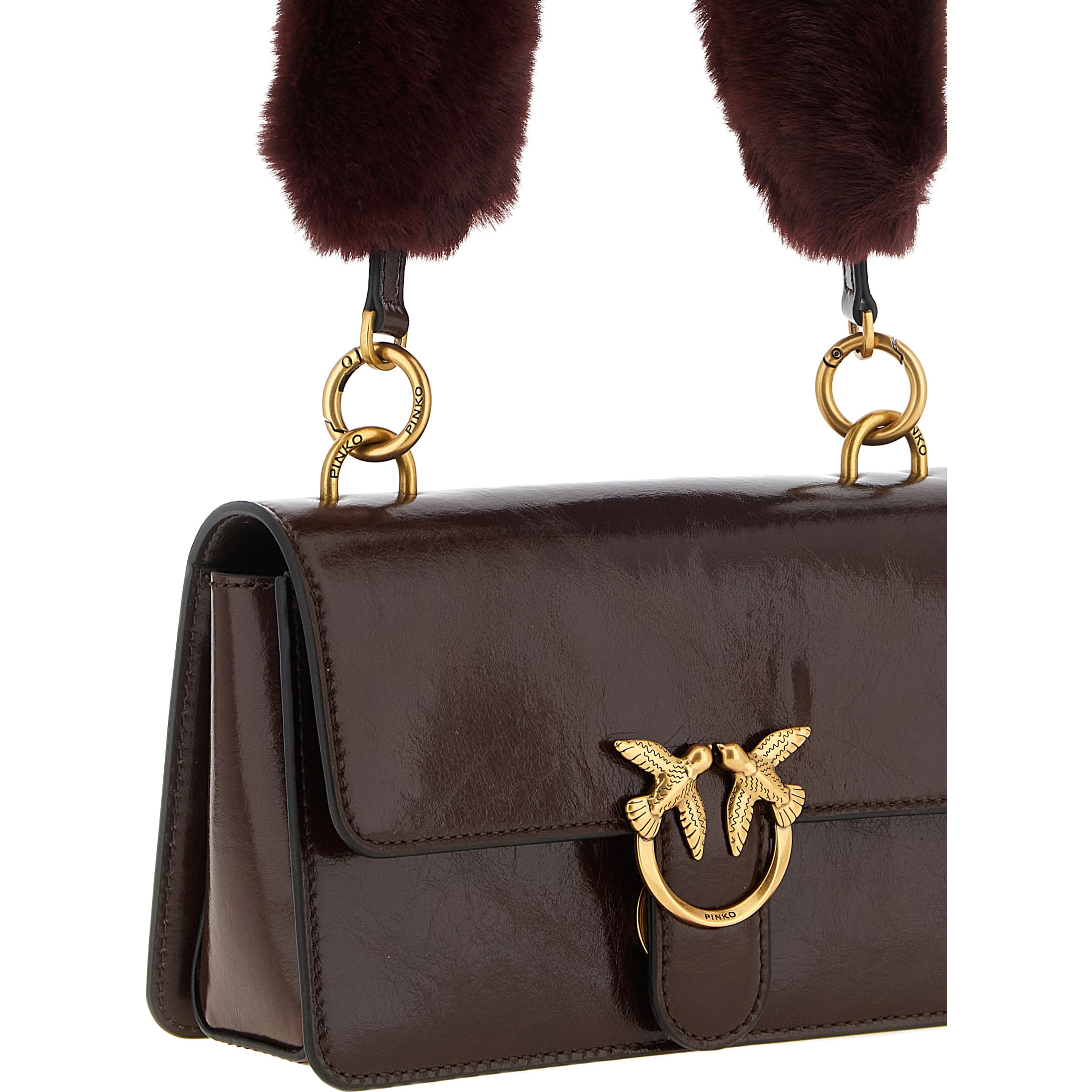Bordeaux Calfskin Shoulder Bag