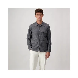 Gray Cashmere Full-Length Jacket
