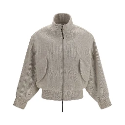 Beige Wool Oves Aries Bomber