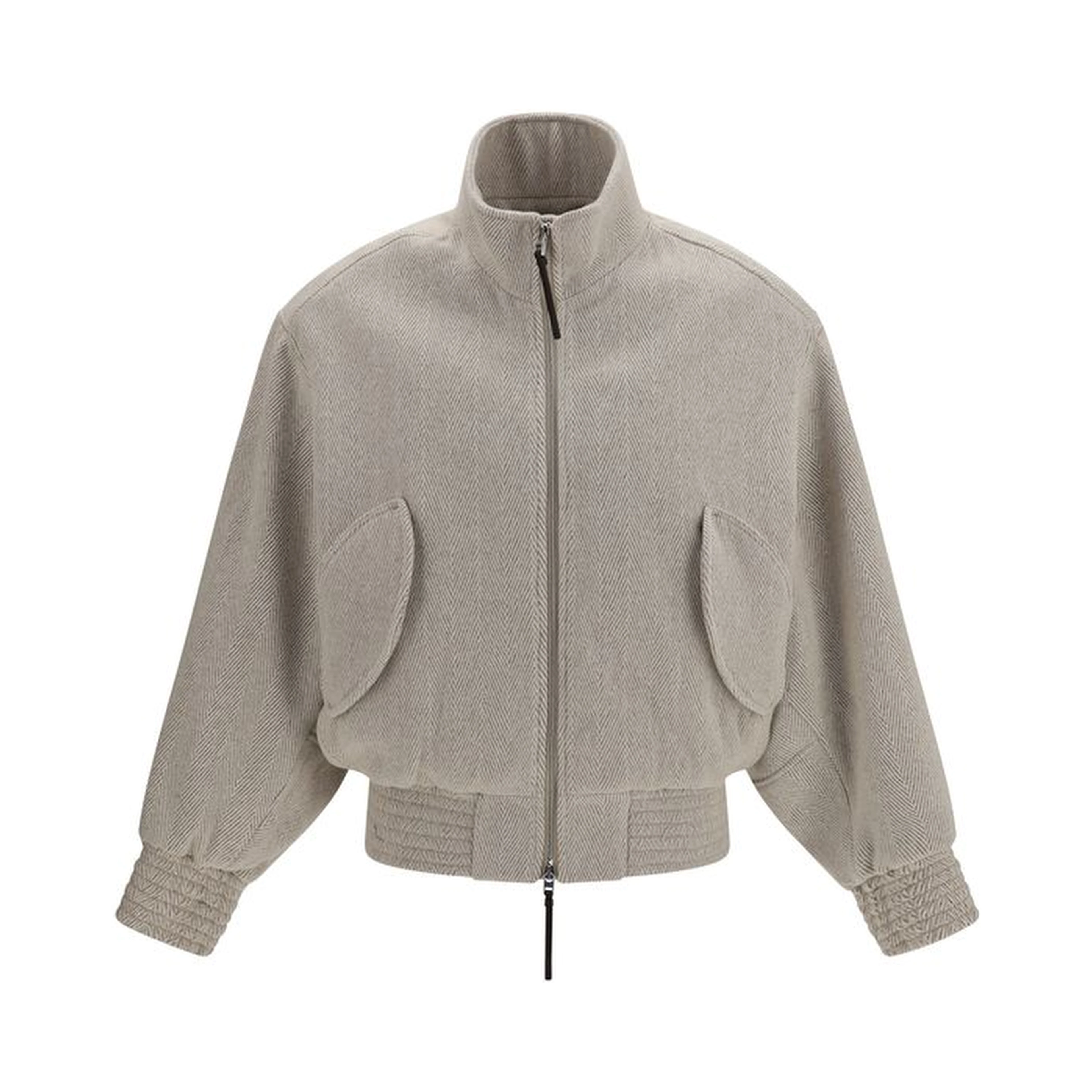 Beige Wool Oves Aries Bomber