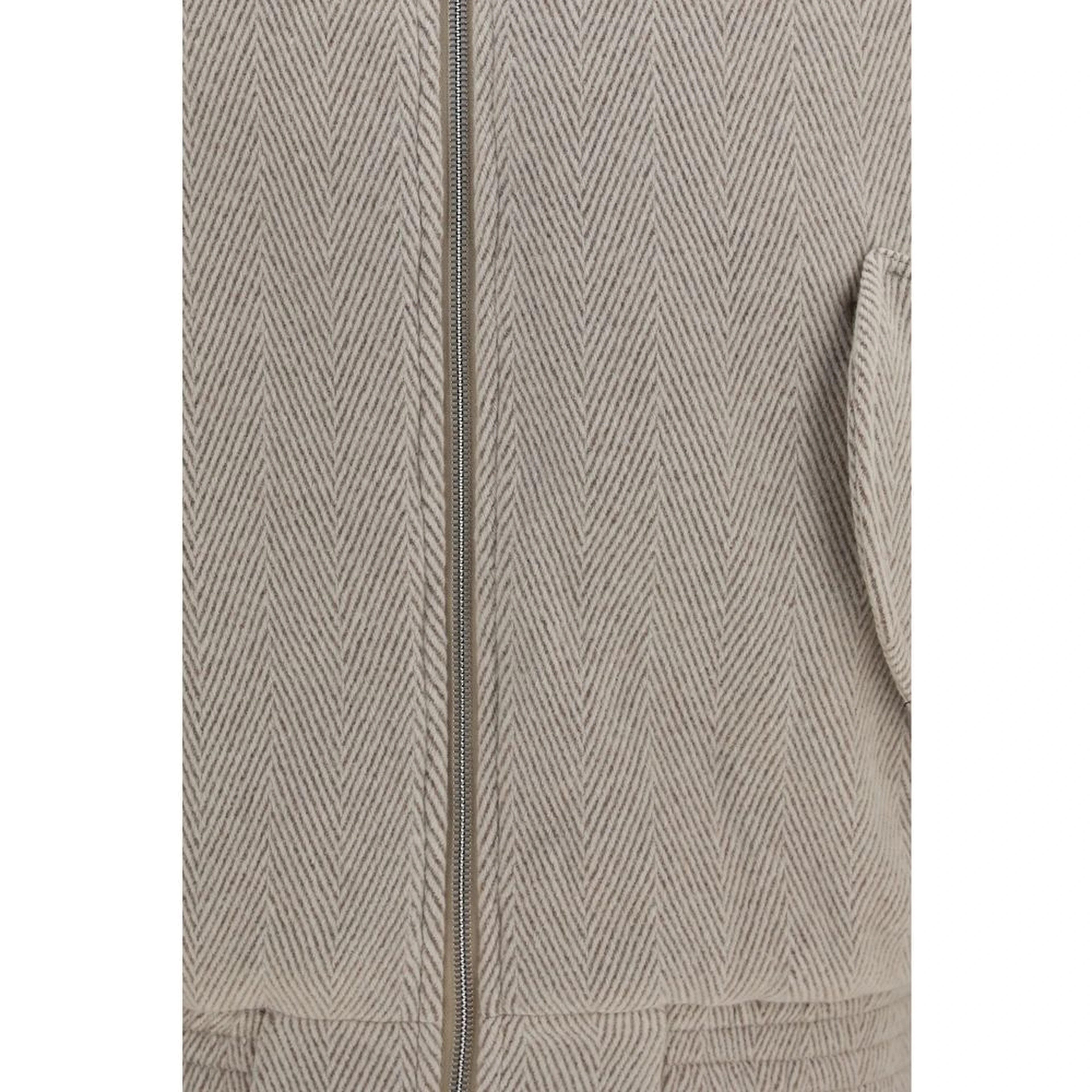 Beige Wool Oves Aries Bomber