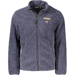 Blue Polyester Men Sweater